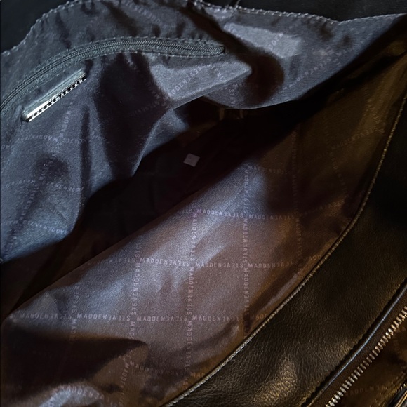 Steve Madden Black Textured Tote - Picture 7 of 10